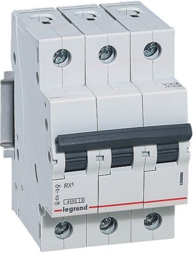 Выключатель автоматический Legrand RX3 4500 3п 63А C 4.5кА картинка